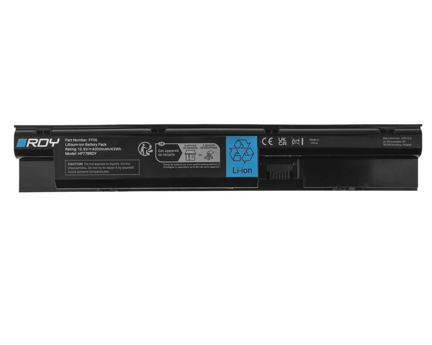 baterija RDY FP06 FP06XL FP09 708457-001 to HP ProBook 440 G0 G1 445 G0 G1 450 G0 G1 (HP77BRDY)